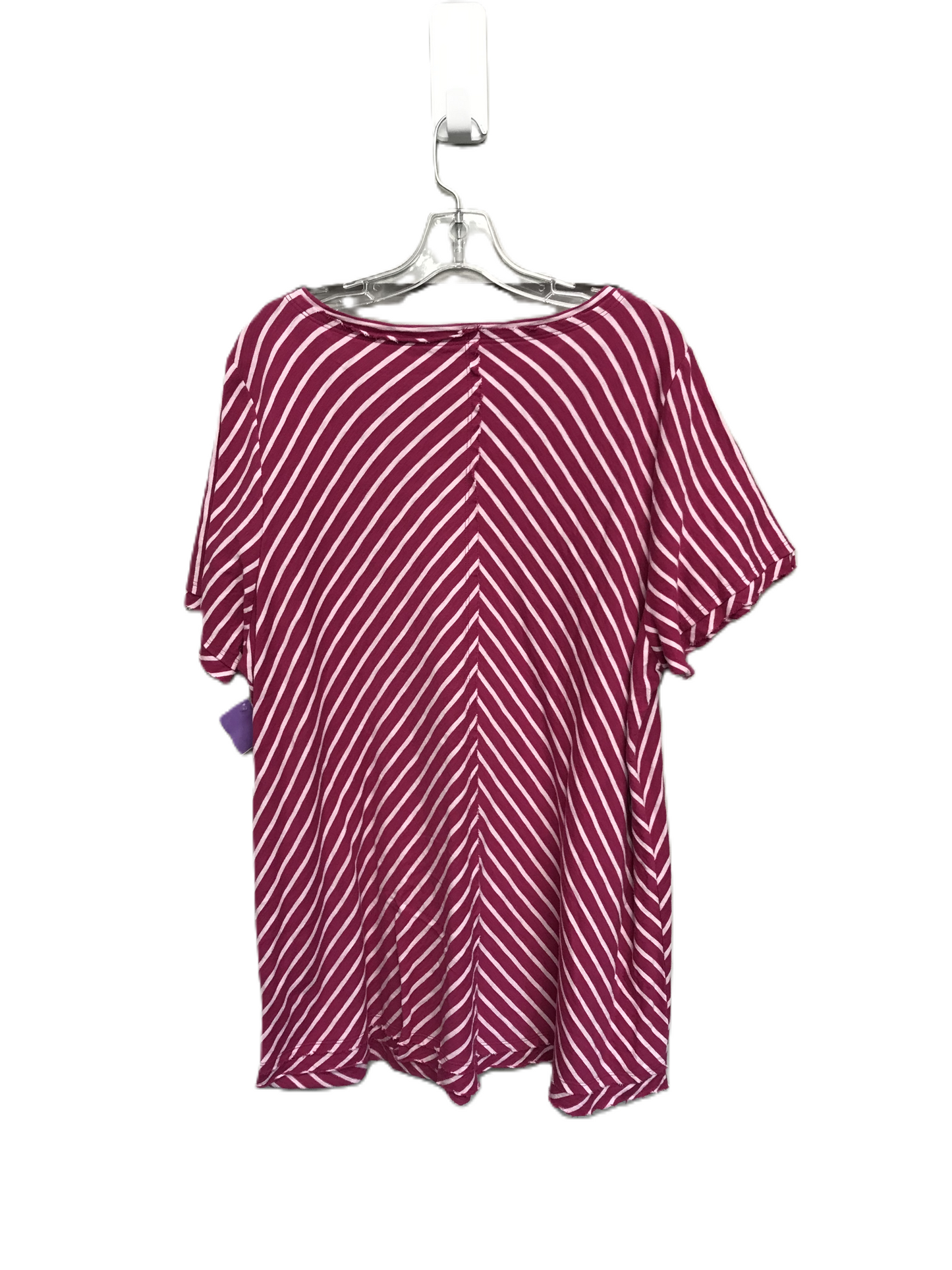 Striped Pattern Top Short Sleeve By Soft Surroundings, Size: 1x