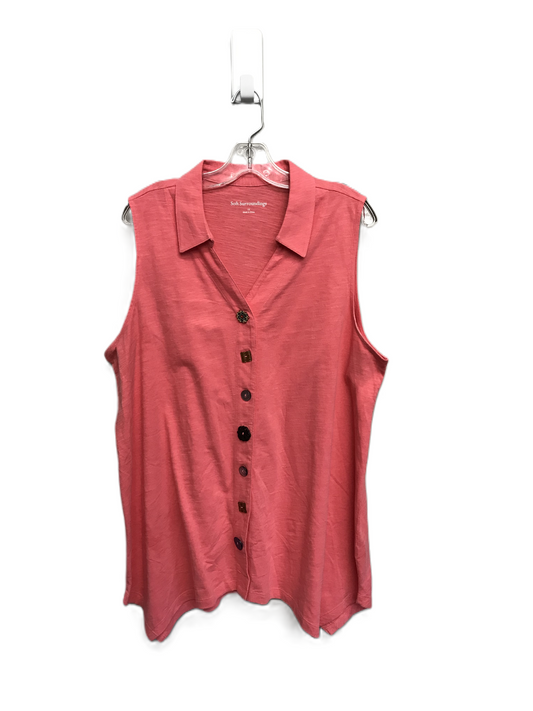 Pink Top Sleeveless By Soft Surroundings, Size: 1x