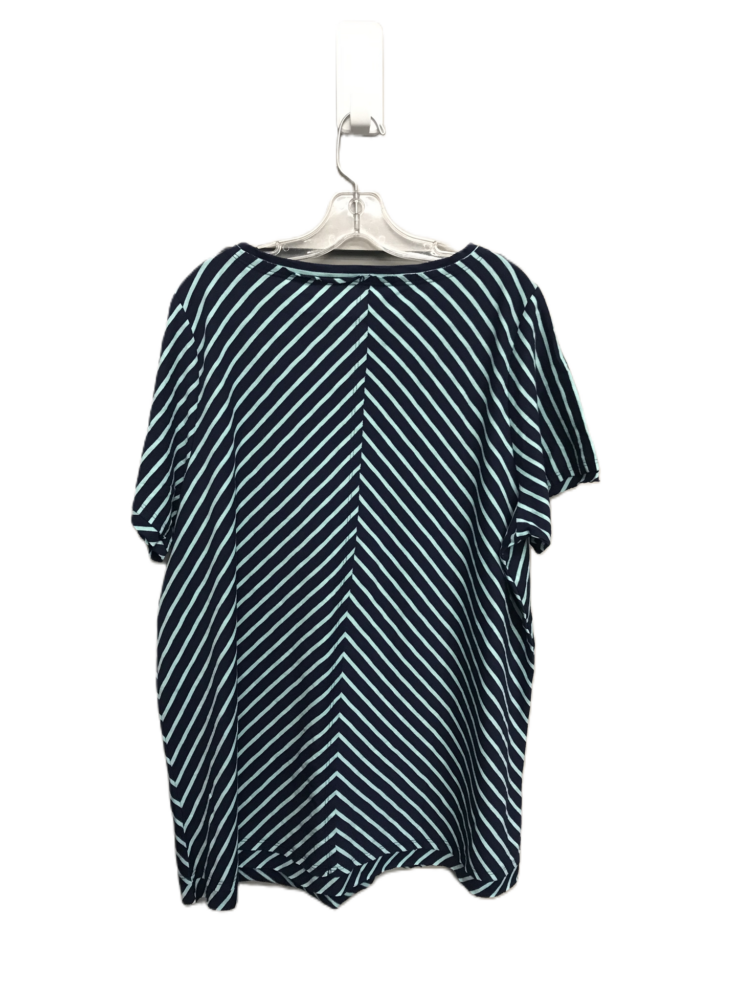 Striped Pattern Top Short Sleeve By Soft Surroundings, Size: 1x