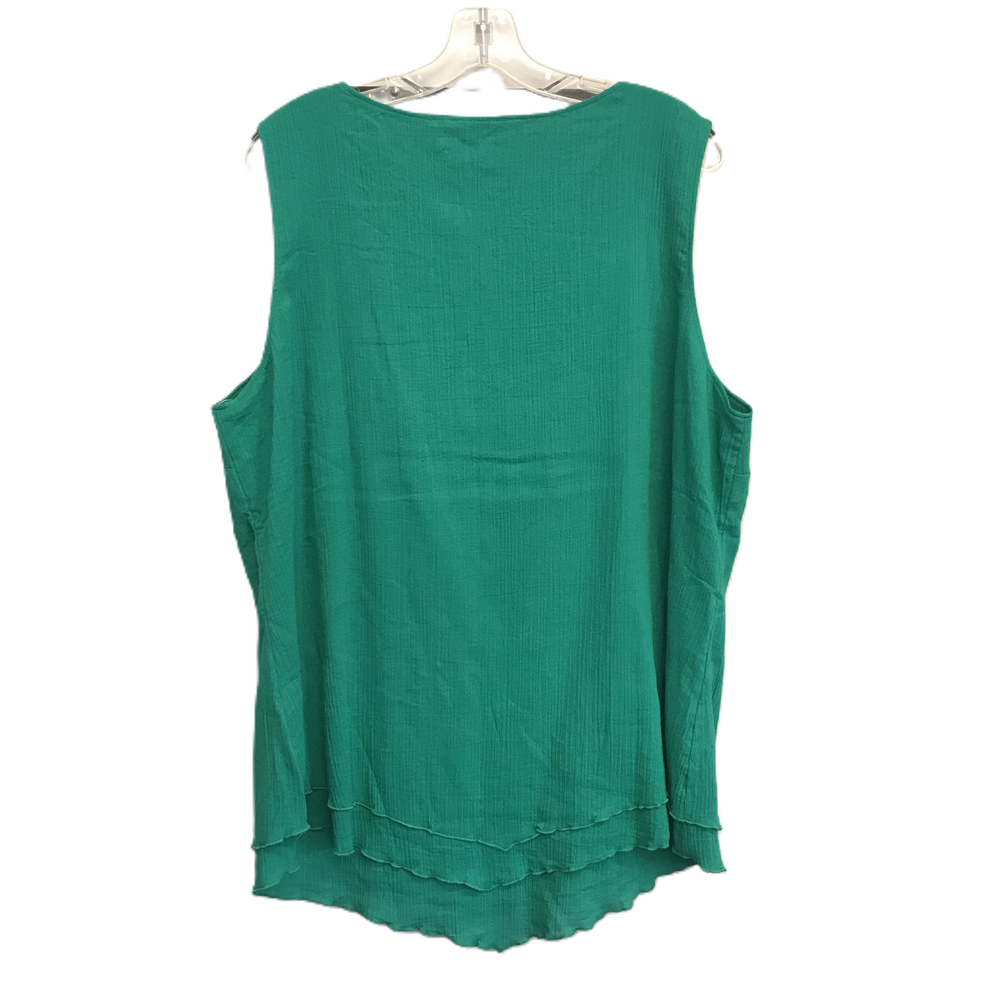 Green Top Sleeveless By Soft Surroundings, Size: 1x