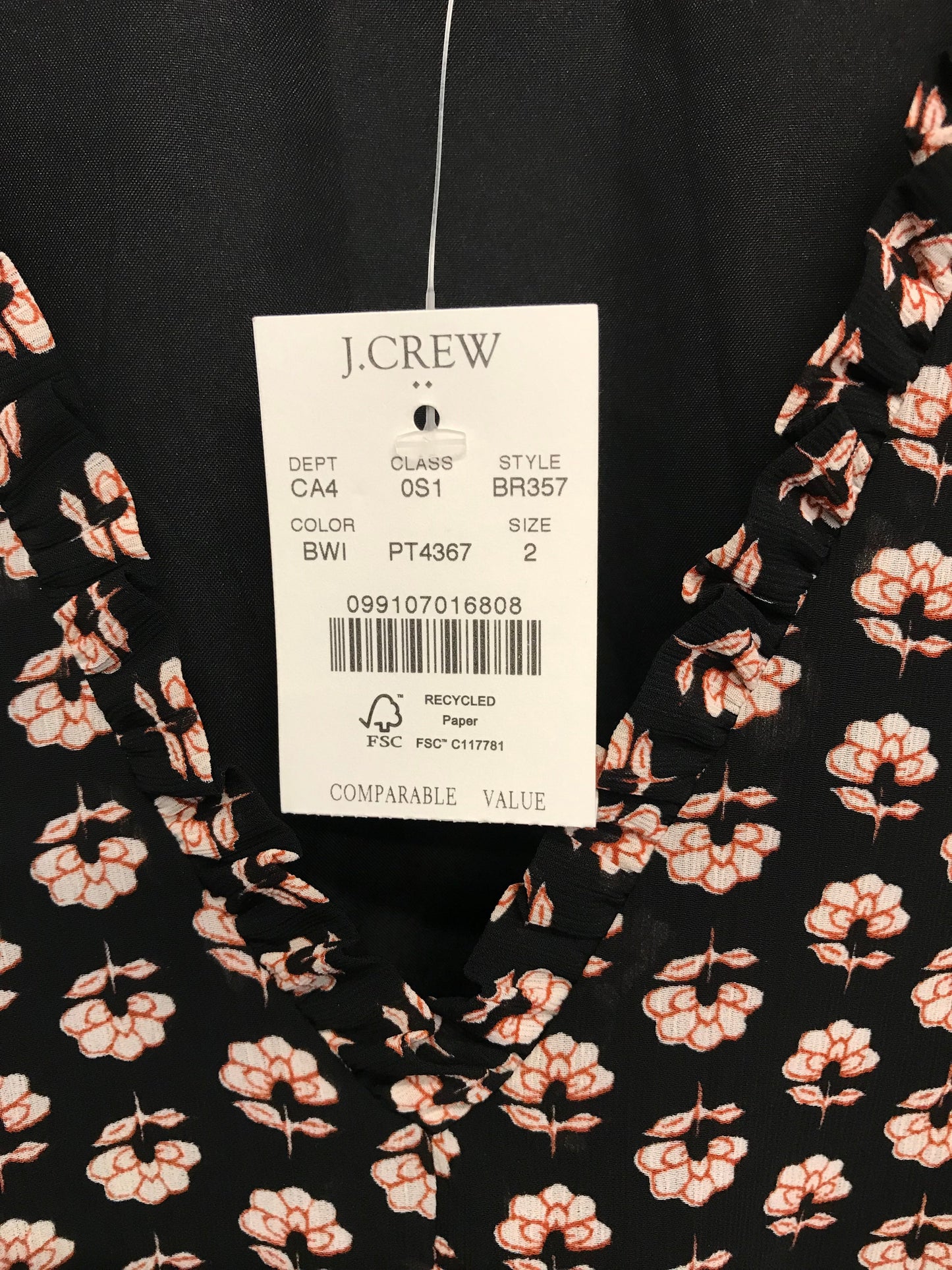 Floral Print Dress Casual Short By J. Crew, Size: Xs