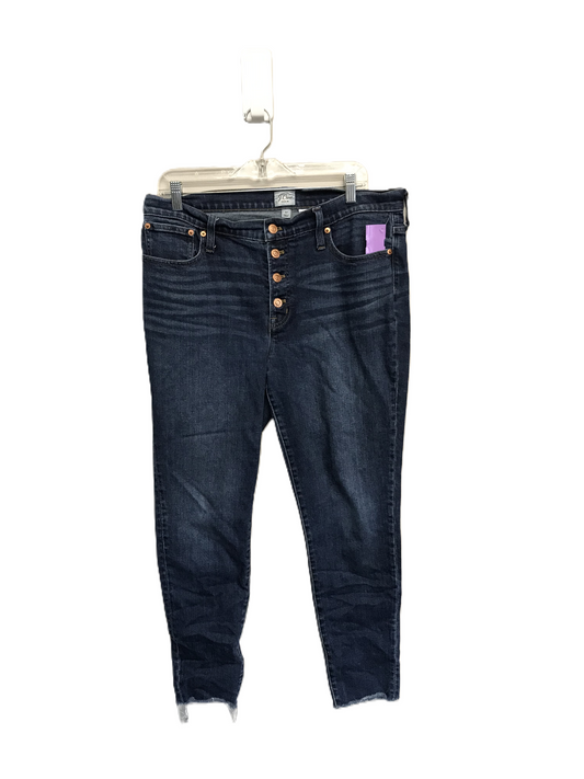 Blue Denim Jeans Skinny By J. Crew, Size: 14