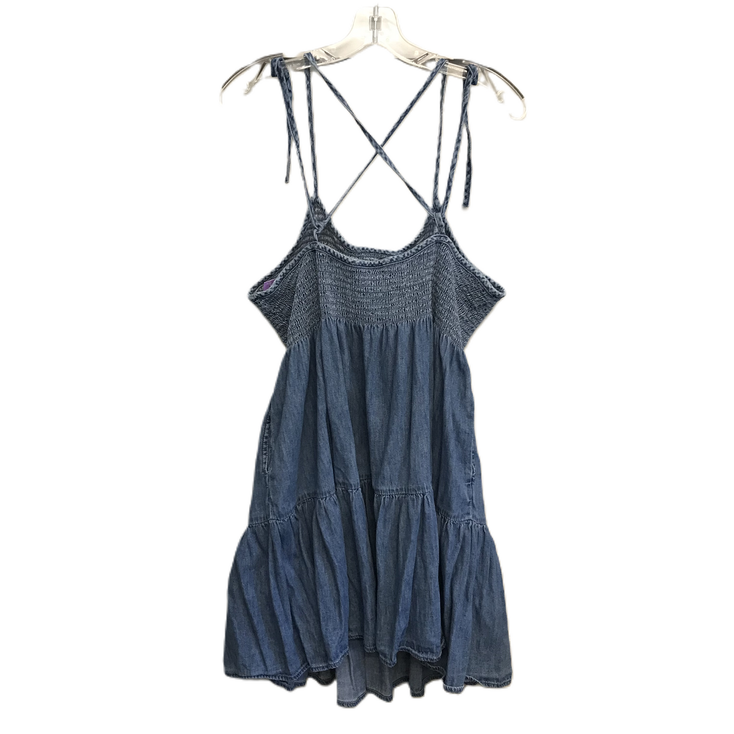 Blue Denim Dress Casual Short By Gap, Size: L