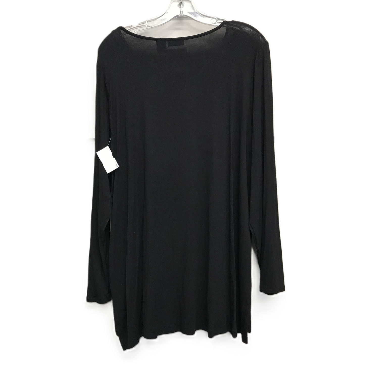 Top Long Sleeve By Tahari In Black, Size: 1x