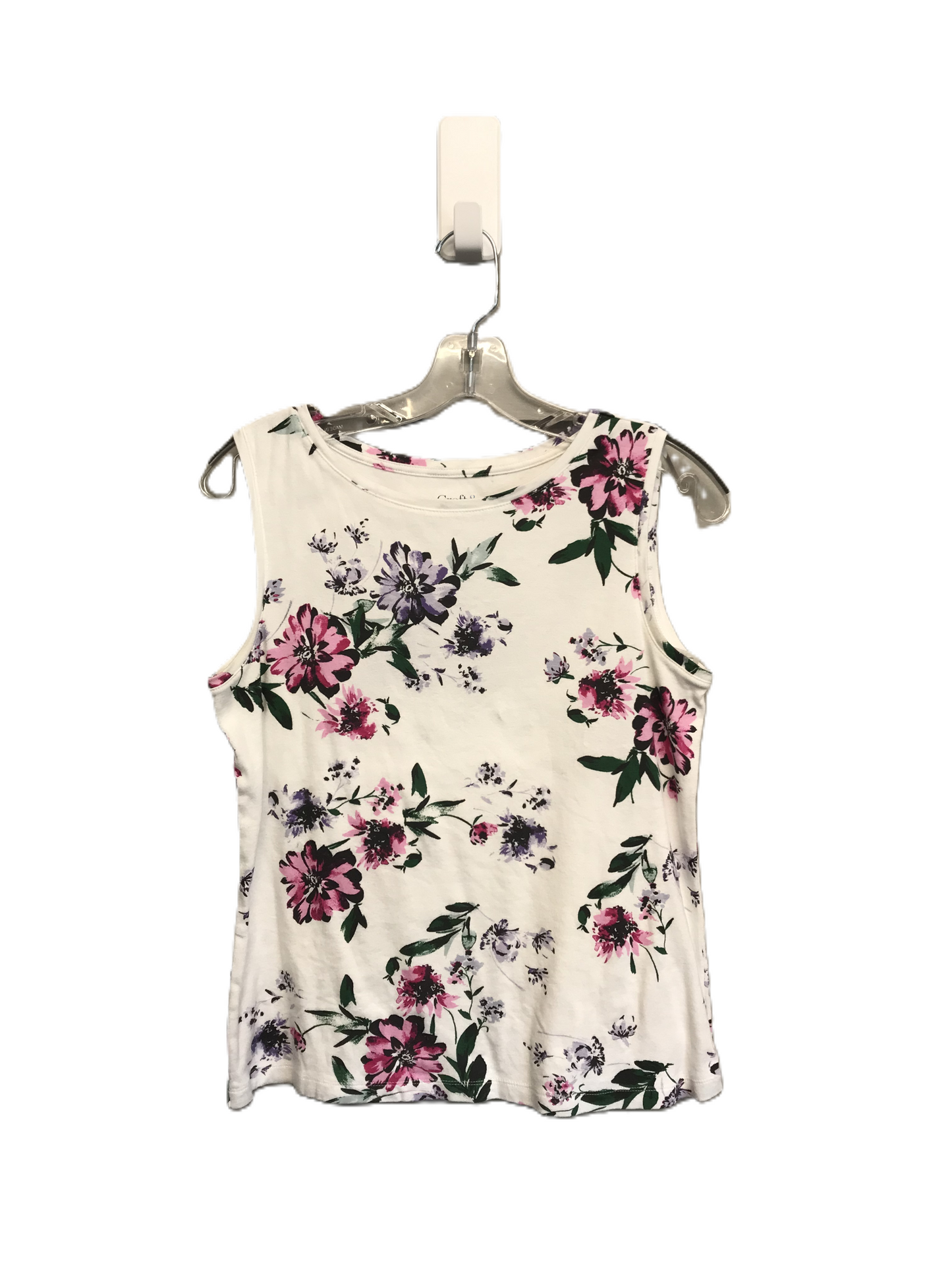 Floral Print Top Sleeveless By Croft And Barrow, Size: S