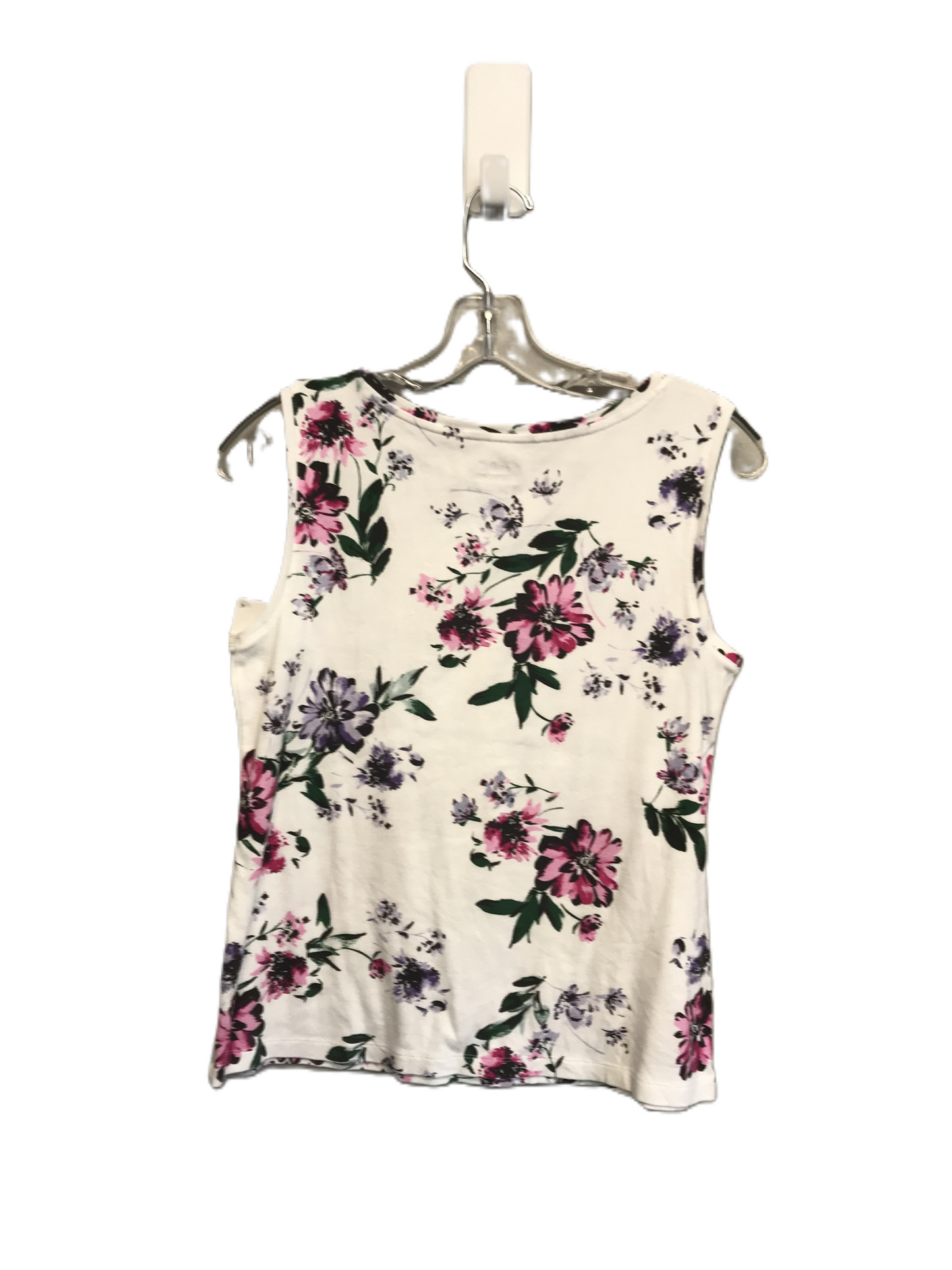 Floral Print Top Sleeveless By Croft And Barrow, Size: S