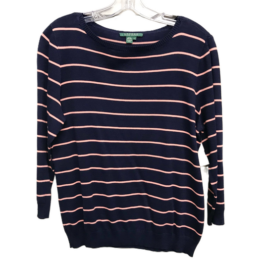 Sweater By Ralph Lauren In Navy, Size: L