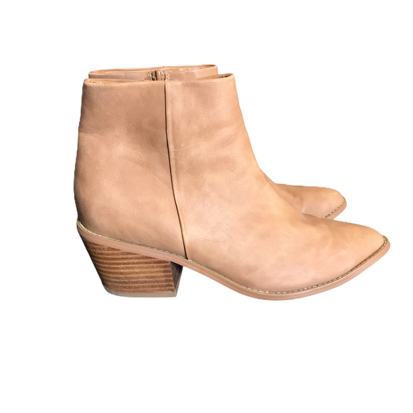 Boots Ankle Heels By Report In Tan, Size: 7.5