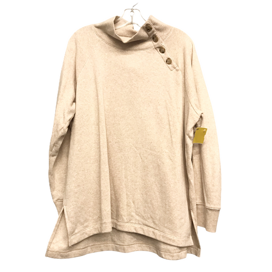 Top Long Sleeve By J. Crew In Beige, Size: Xl