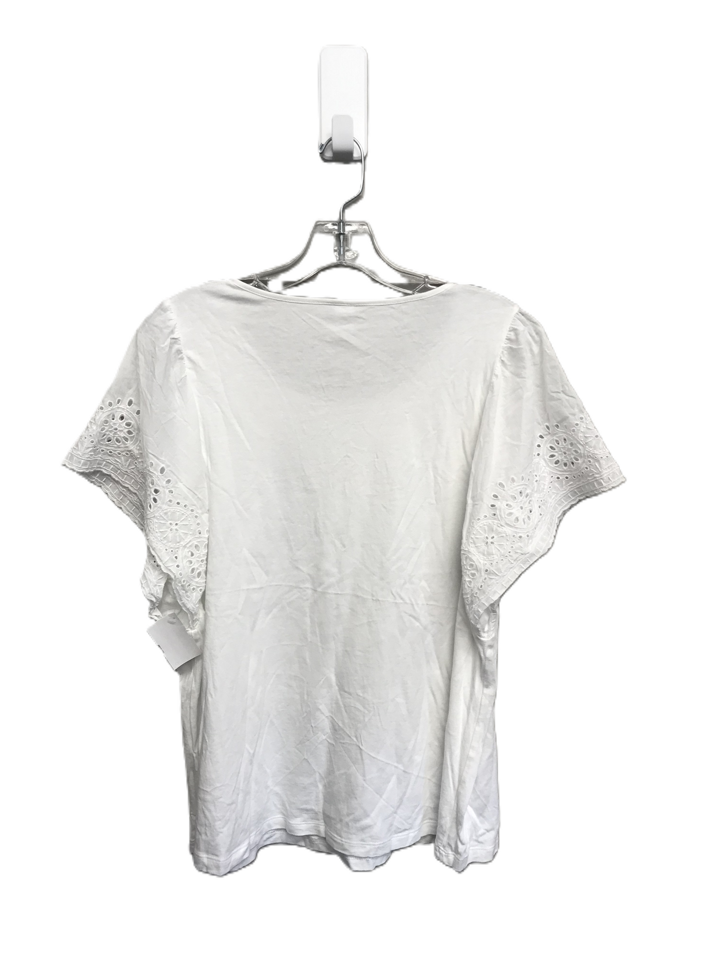 White Top Short Sleeve Basic By Old Navy, Size: Xl