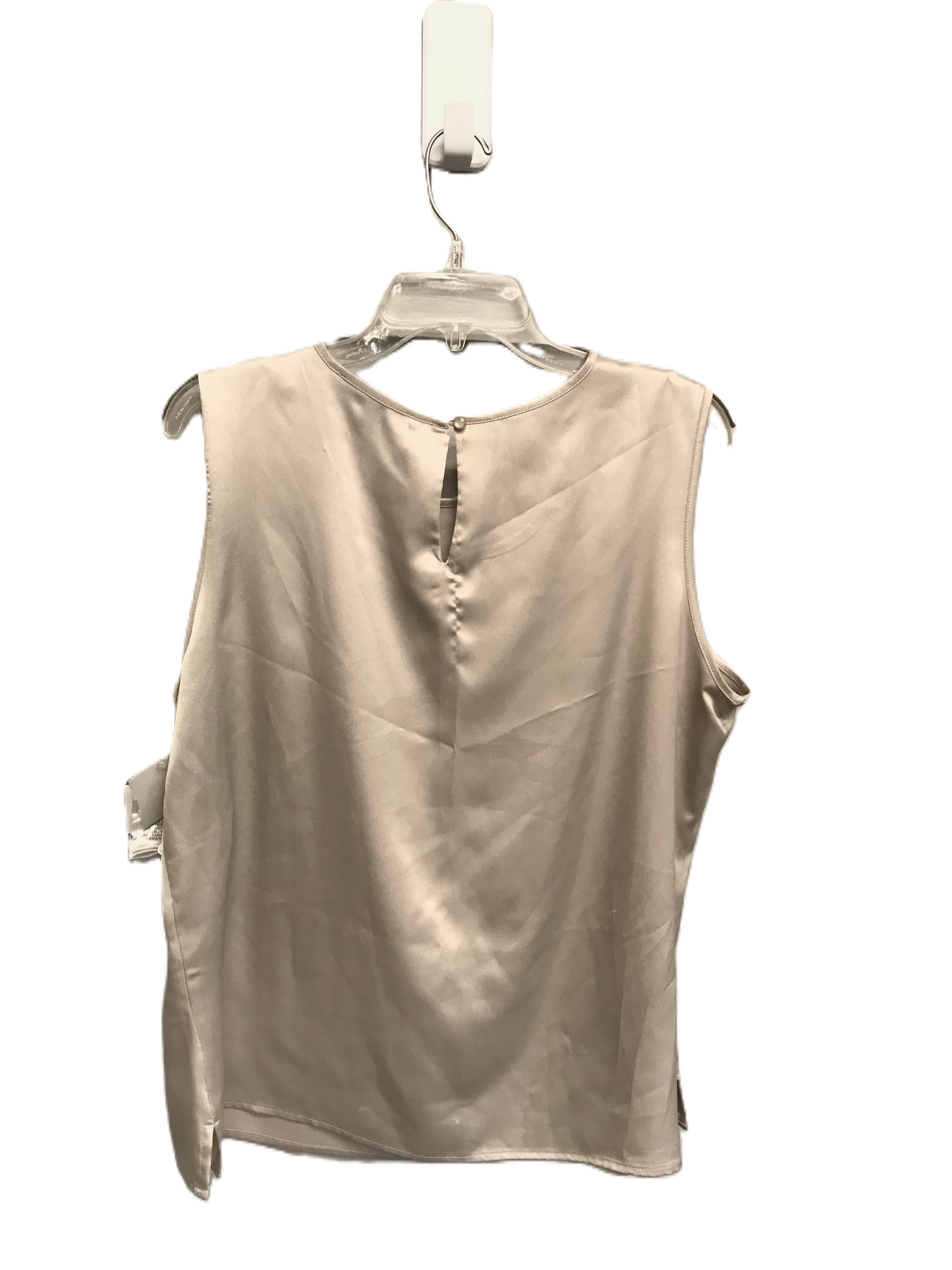 Beige Top Sleeveless By Kasper, Size: Xl