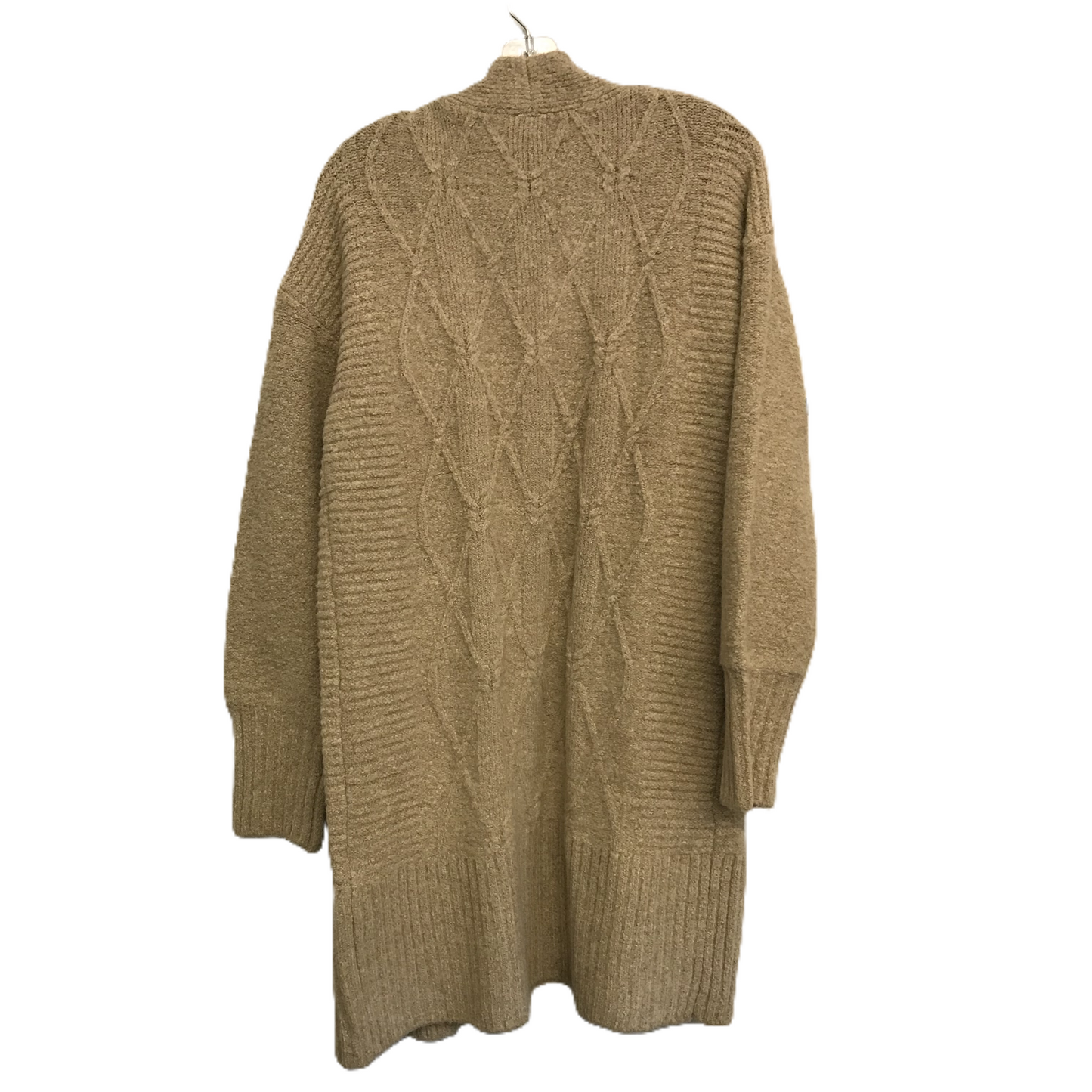 Tan Sweater Cardigan By Cable And Gauge, Size: L