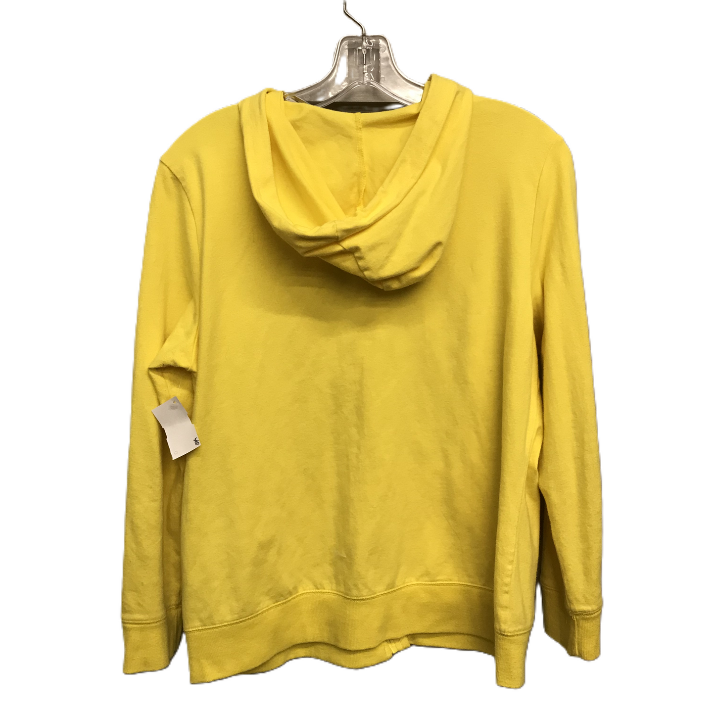 Athletic Sweatshirt Hoodie By Style And Company In Yellow, Size: Petite L