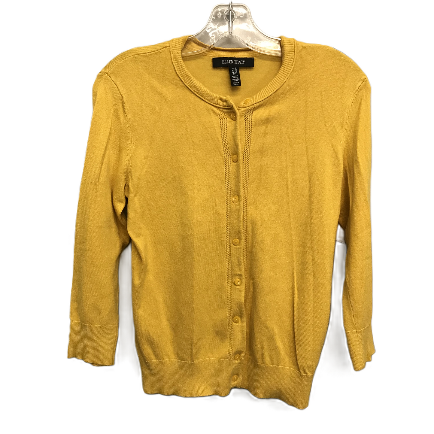 Yellow Cardigan By Ellen Tracy, Size: S