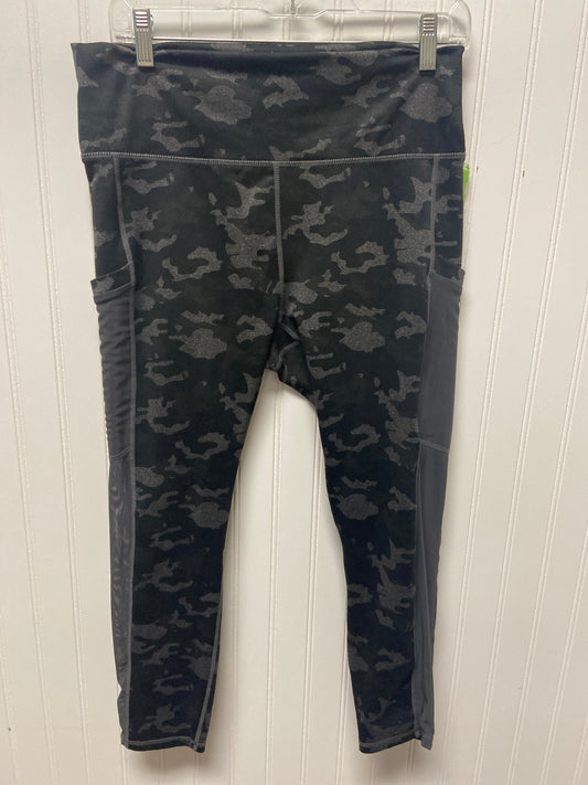 Athletic Leggings By Fabletics In Camouflage Print, Size: L