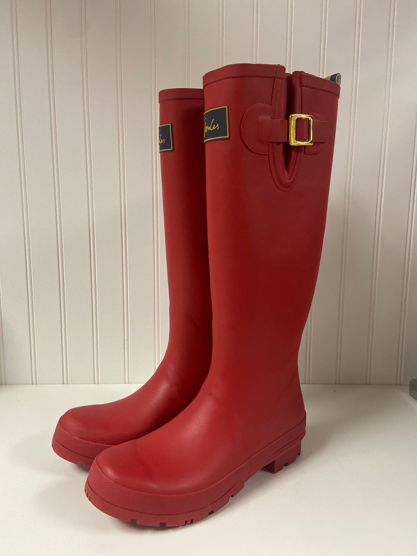 Red Boots Rain Joules, Size 8