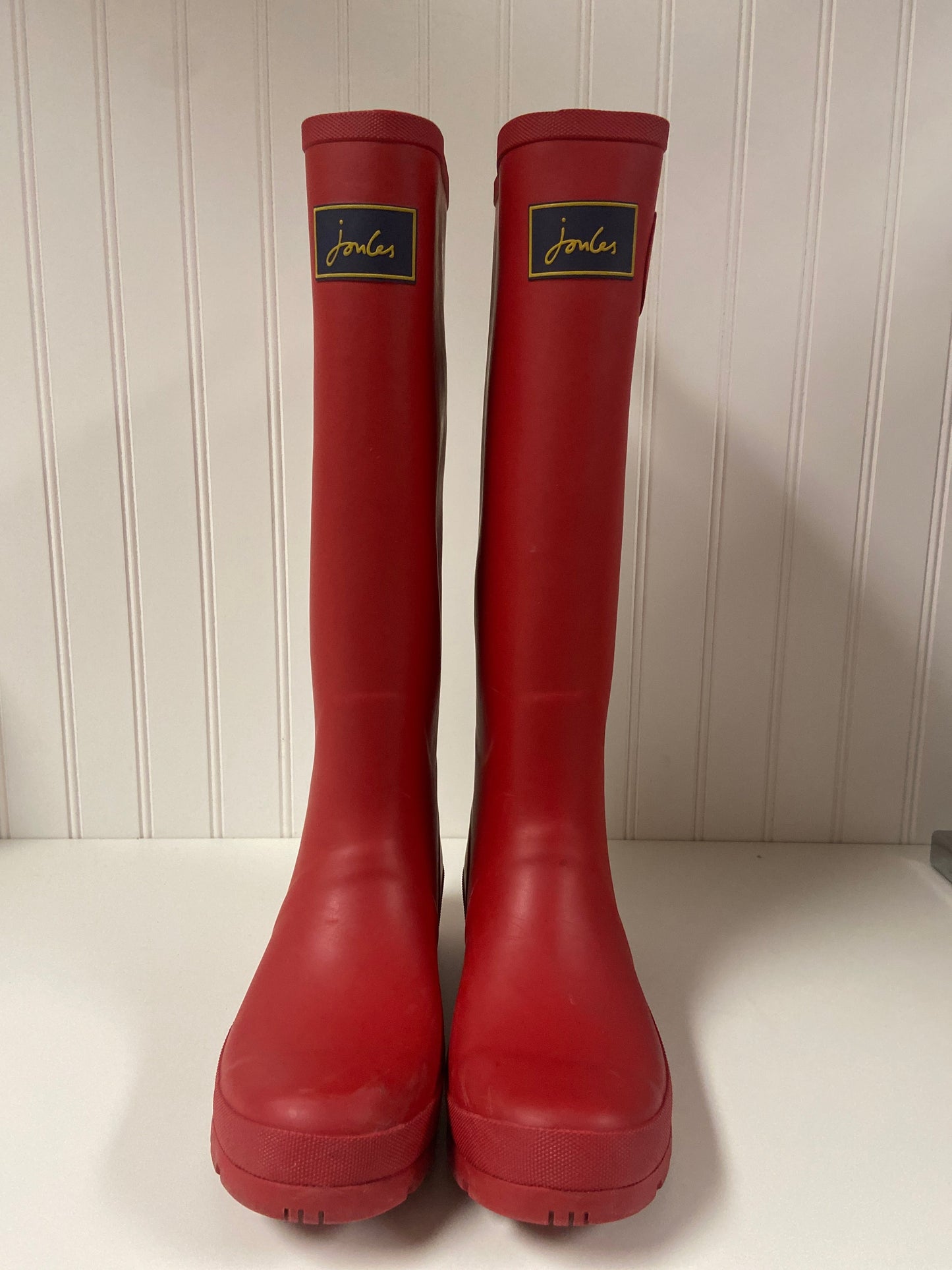 Red Boots Rain Joules, Size 8