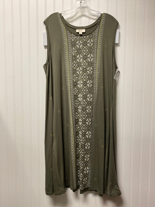 Green Dress Casual Short Style And Company, Size 2x