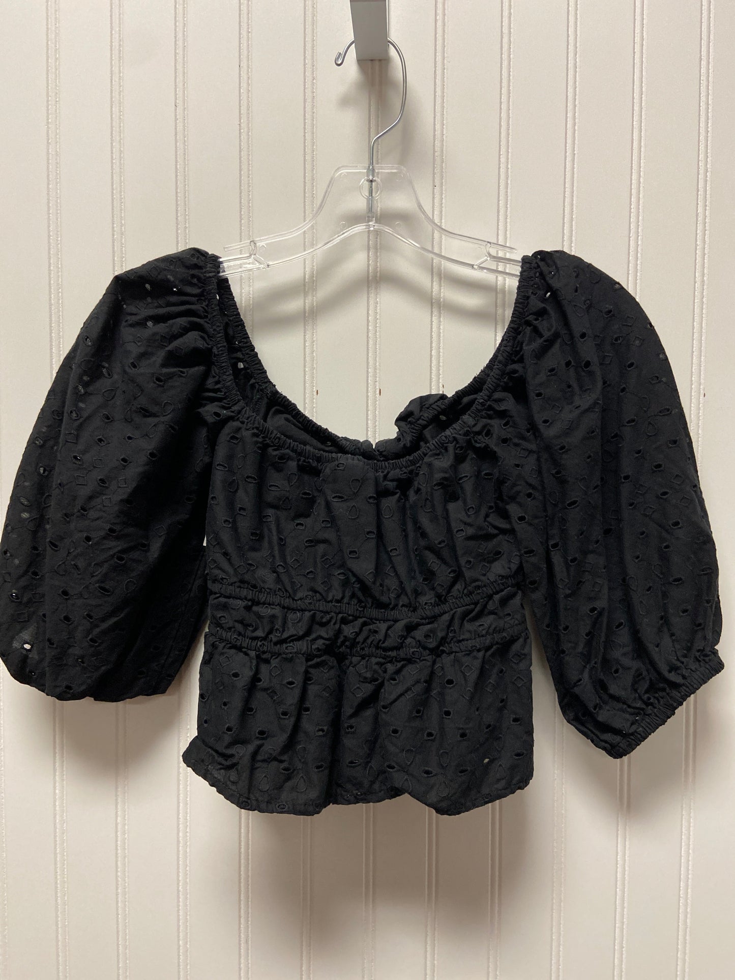 Top Short Sleeve By A New Day In Black, Size: Xs