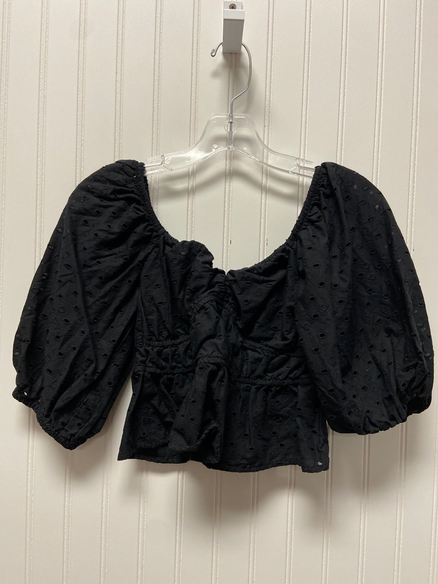 Top Short Sleeve By A New Day In Black, Size: Xs