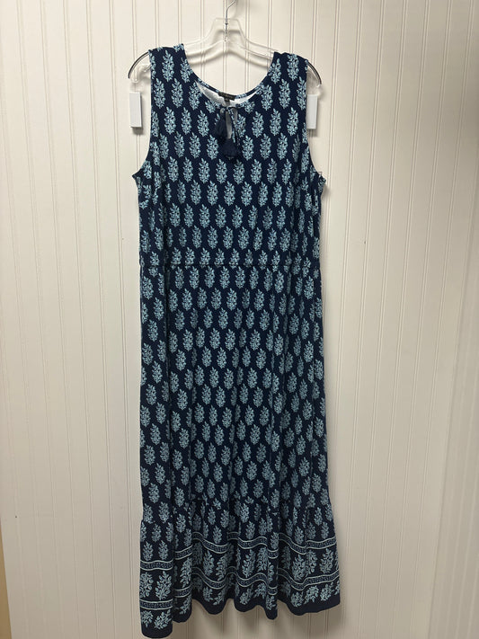 Dress Casual Maxi By Talbots In Navy, Size: 1x