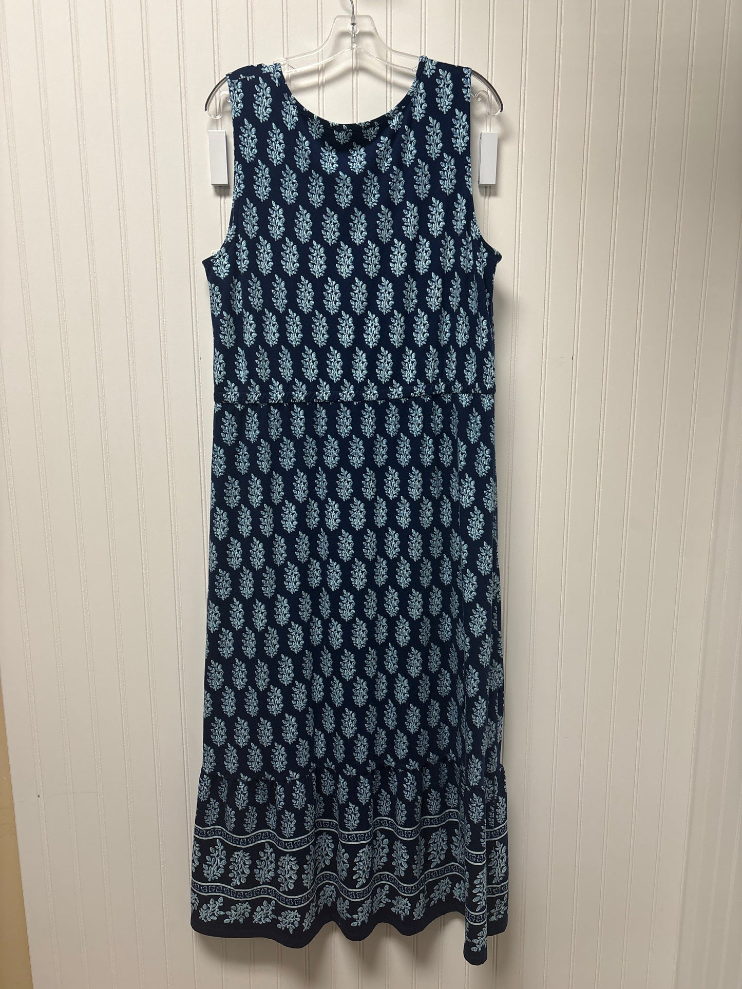 Dress Casual Maxi By Talbots In Navy, Size: 1x