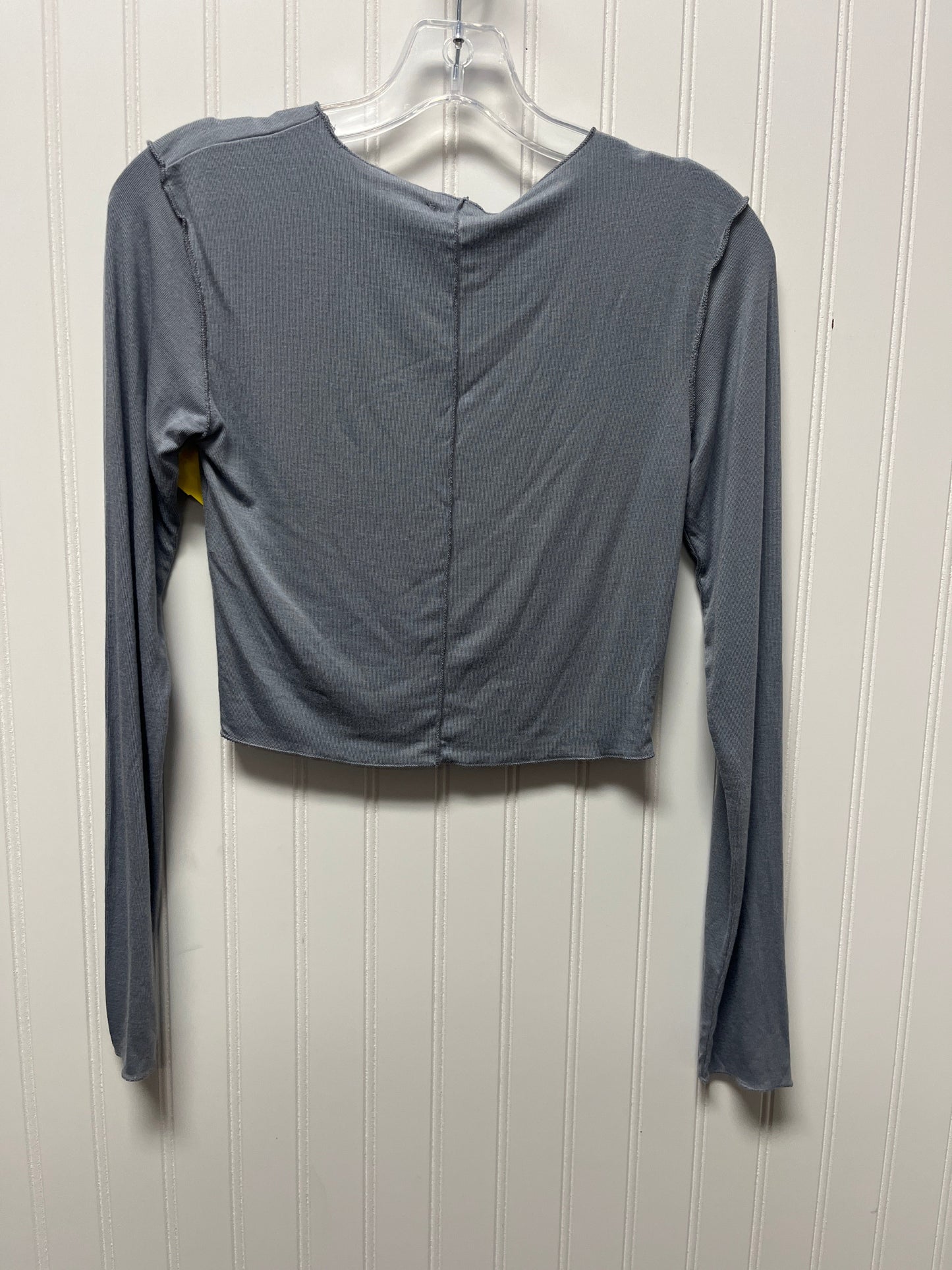 Top Long Sleeve By Zara In Blue, Size: M