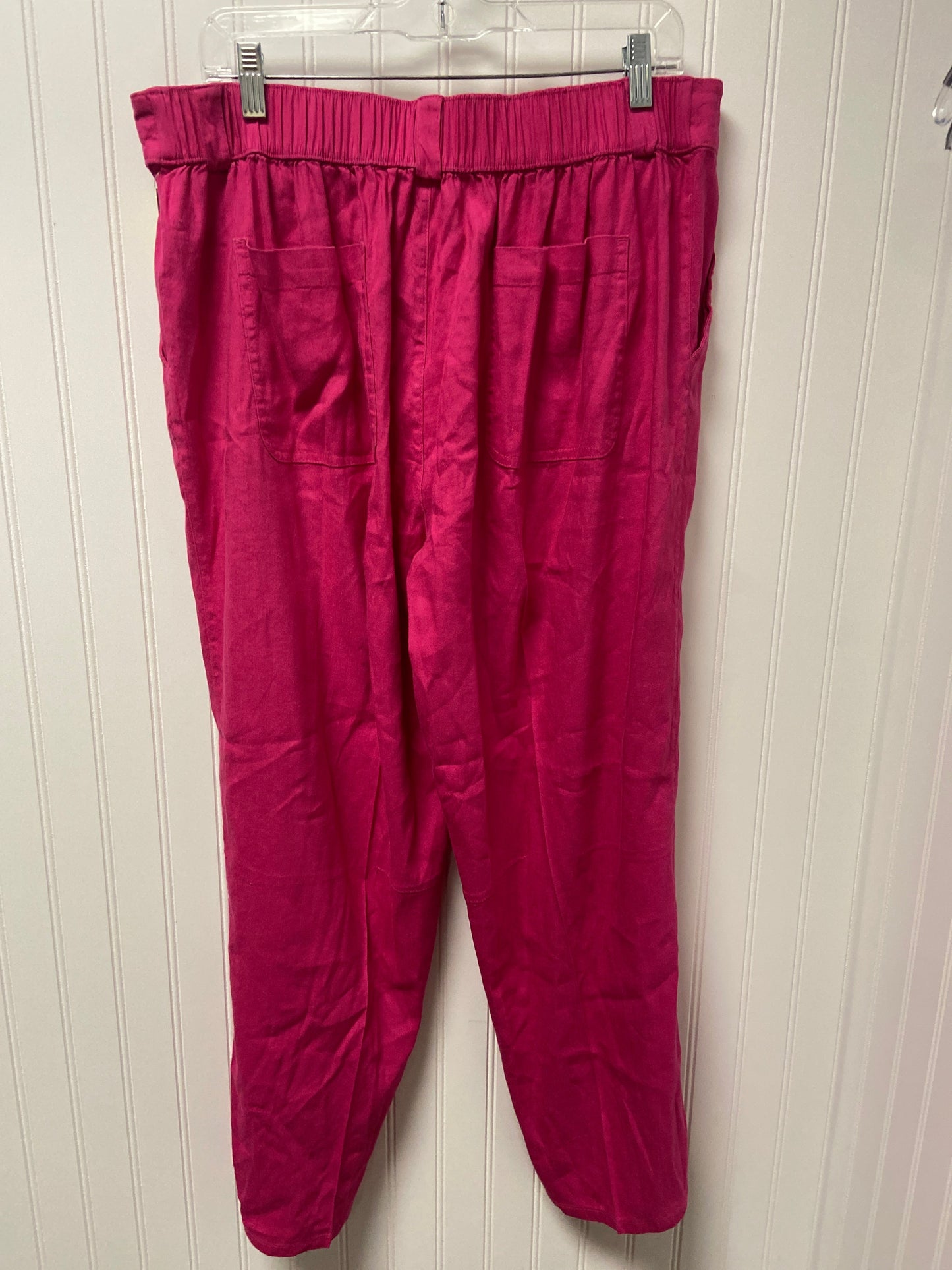 Pants Designer By Halston In Pink, Size: Xl