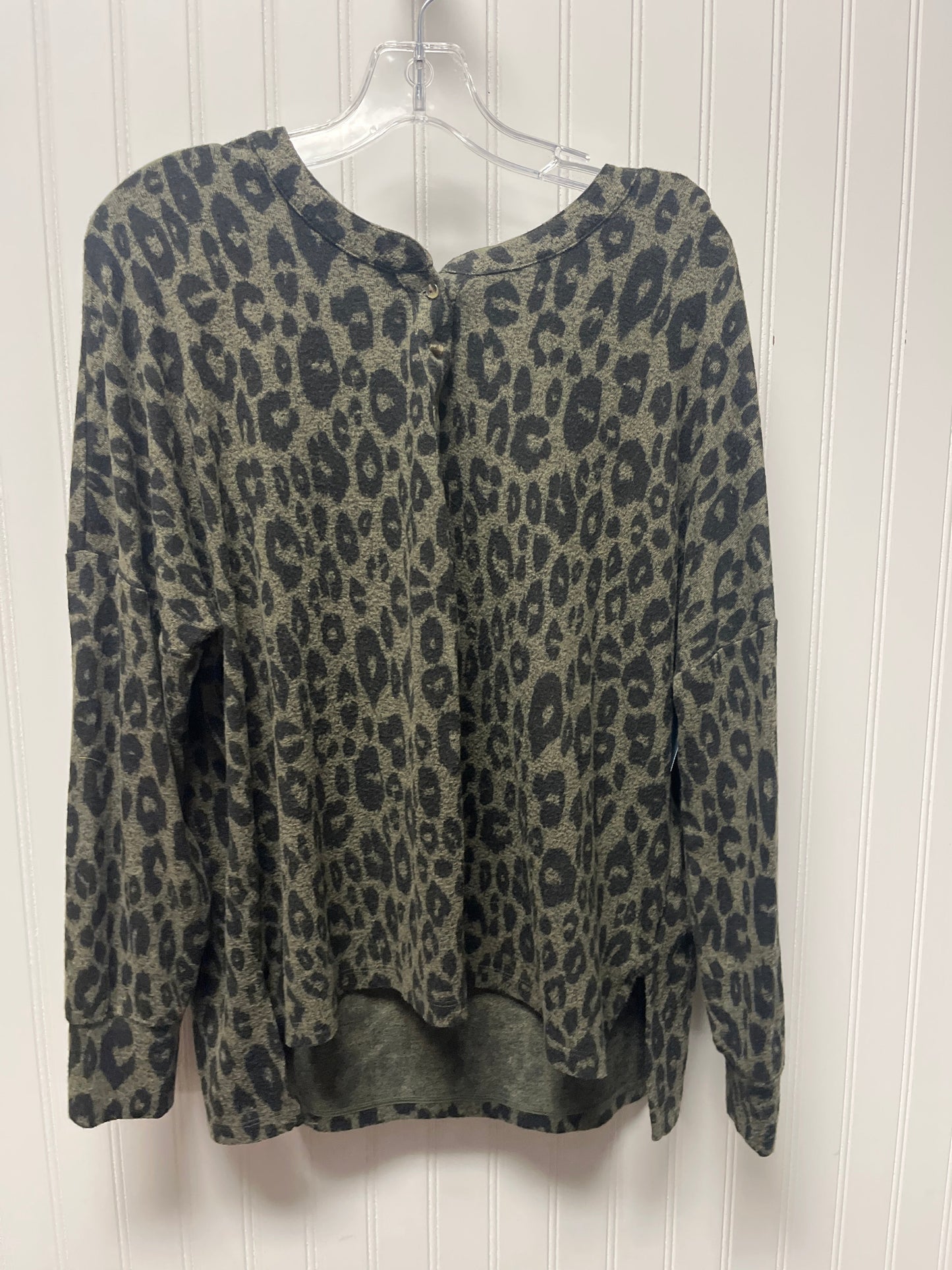 Top Long Sleeve By Lucky Brand In Green, Size: L