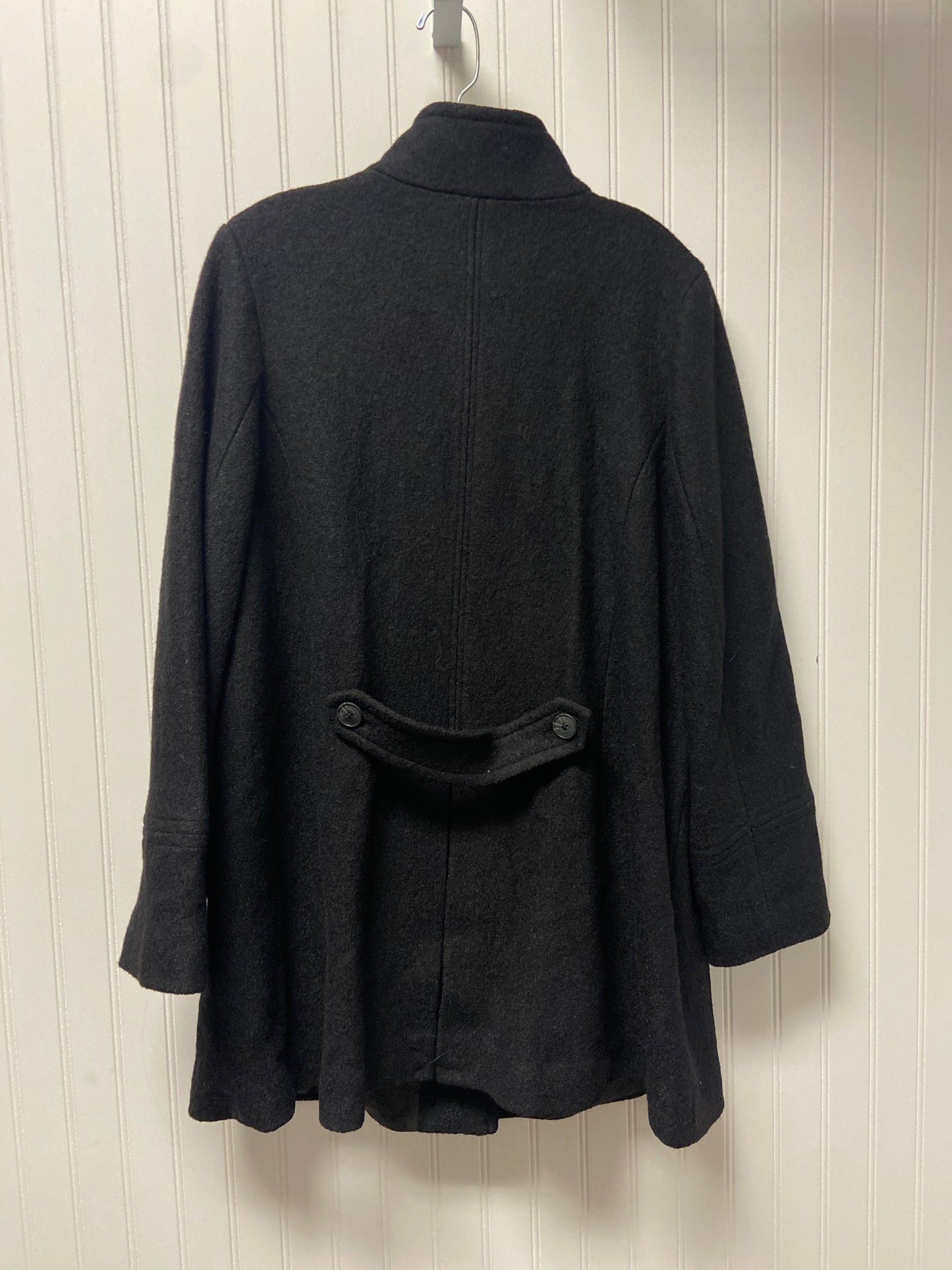 Coat Trench Coat By Lands End In Black, Size: Xl