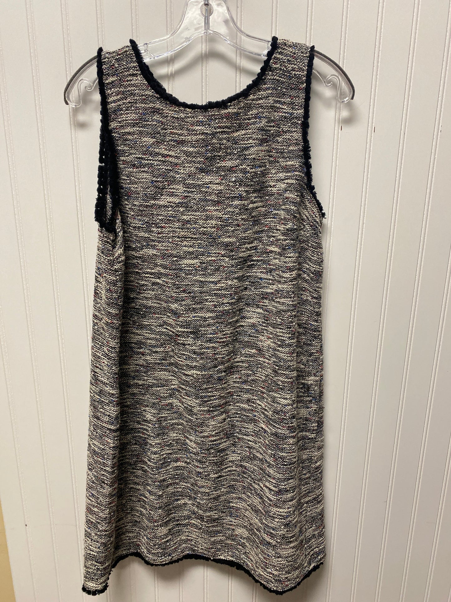 Dress Work By Loft In Black & White, Size: L