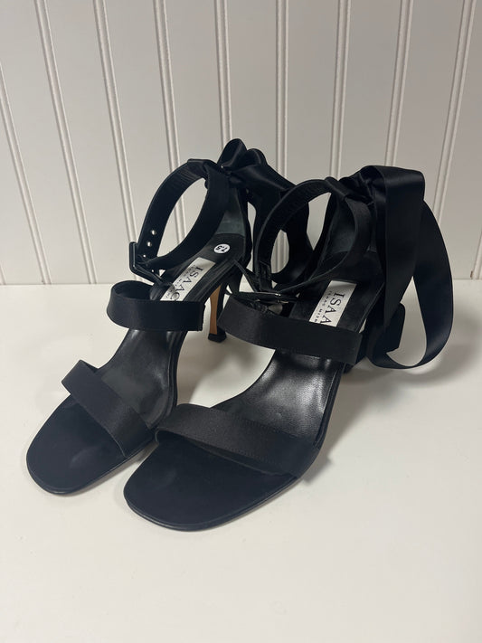 Sandals Heels Kitten By Isaac Mizrahi In Black, Size: 7.5