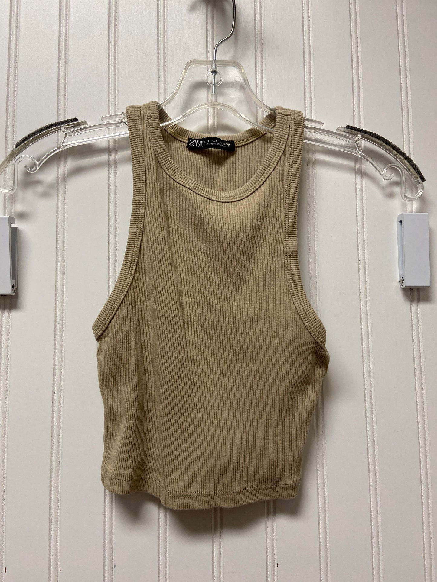 Tan Top Sleeveless Zara, Size S