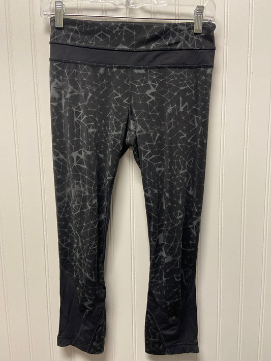 Black & Grey Athletic Leggings Lululemon, Size 6