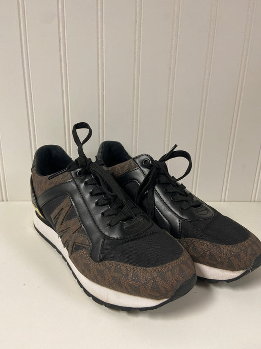 Black & Brown Shoes Sneakers Michael By Michael Kors, Size 6