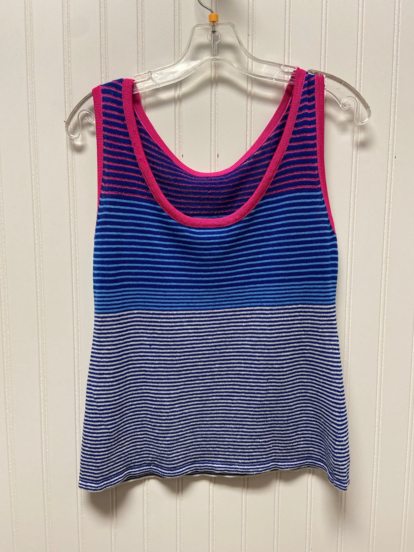 Striped Pattern Top Sleeveless Designer Nanette Lepore, Size S