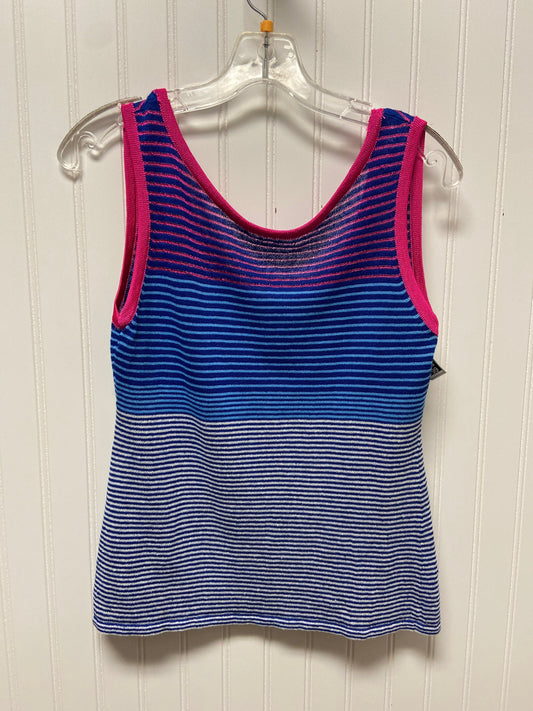 Striped Pattern Top Sleeveless Designer Nanette Lepore, Size S