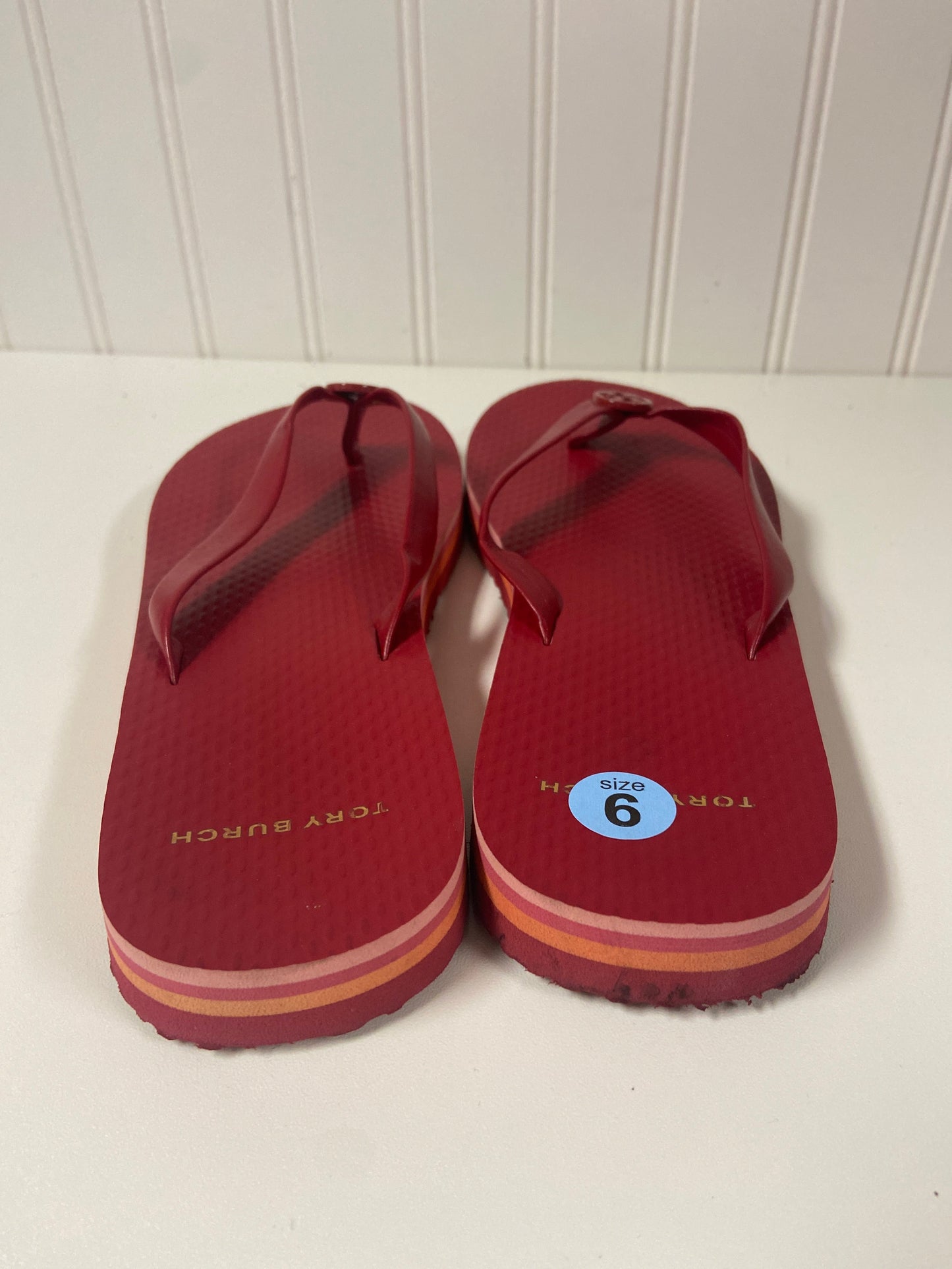 Sandals Designer By Tory Burch In Red, Size: 6