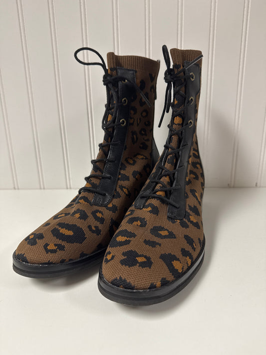 Boots Combat By Cole-haan In Animal Print, Size: 7.5