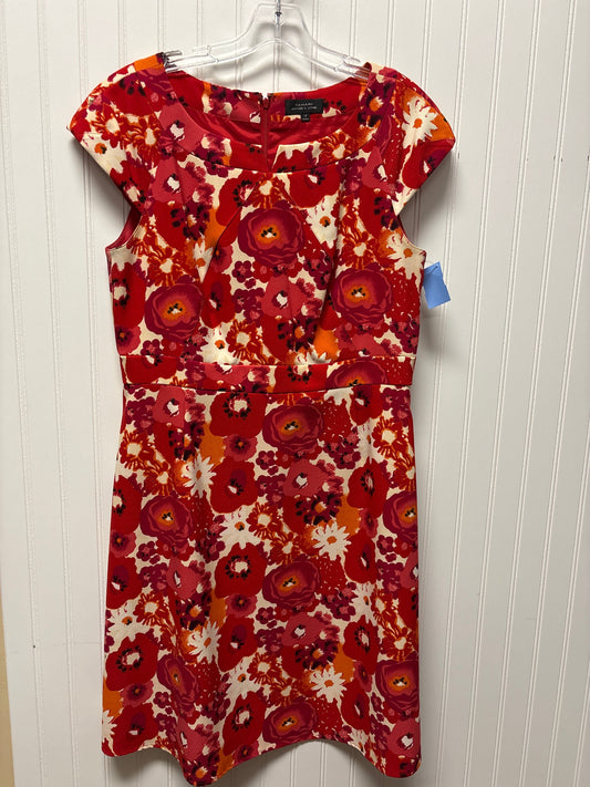 Dress Work By Tahari By Arthur Levine In Red, Size: L