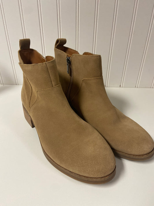 Boots Ankle Heels By Lucky Brand In Tan, Size: 9.5