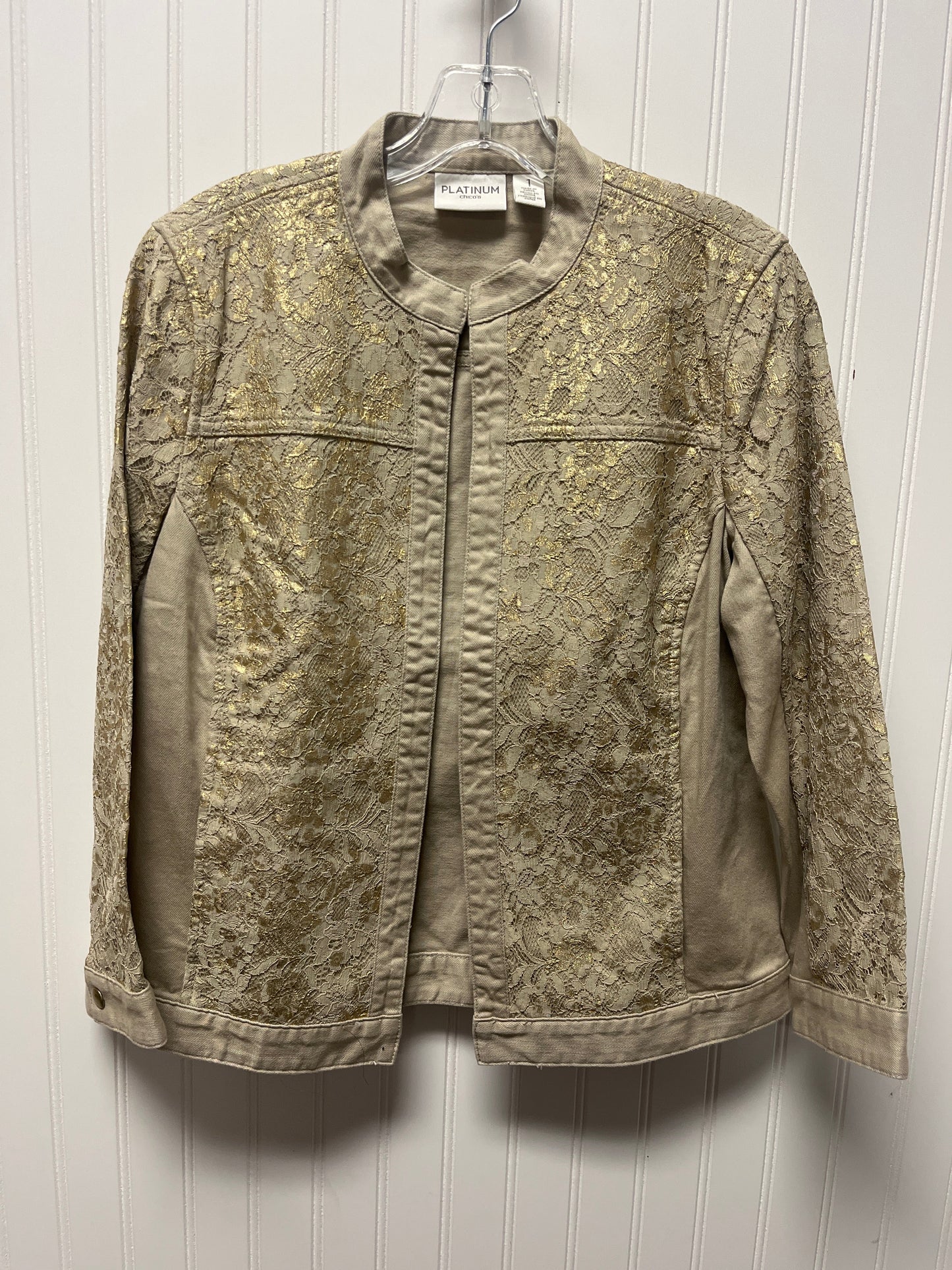 Jacket Other By Chicos In Beige, Size: M