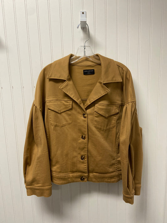 Jacket Shirt By Lane Bryant In Camel, Size: 1x