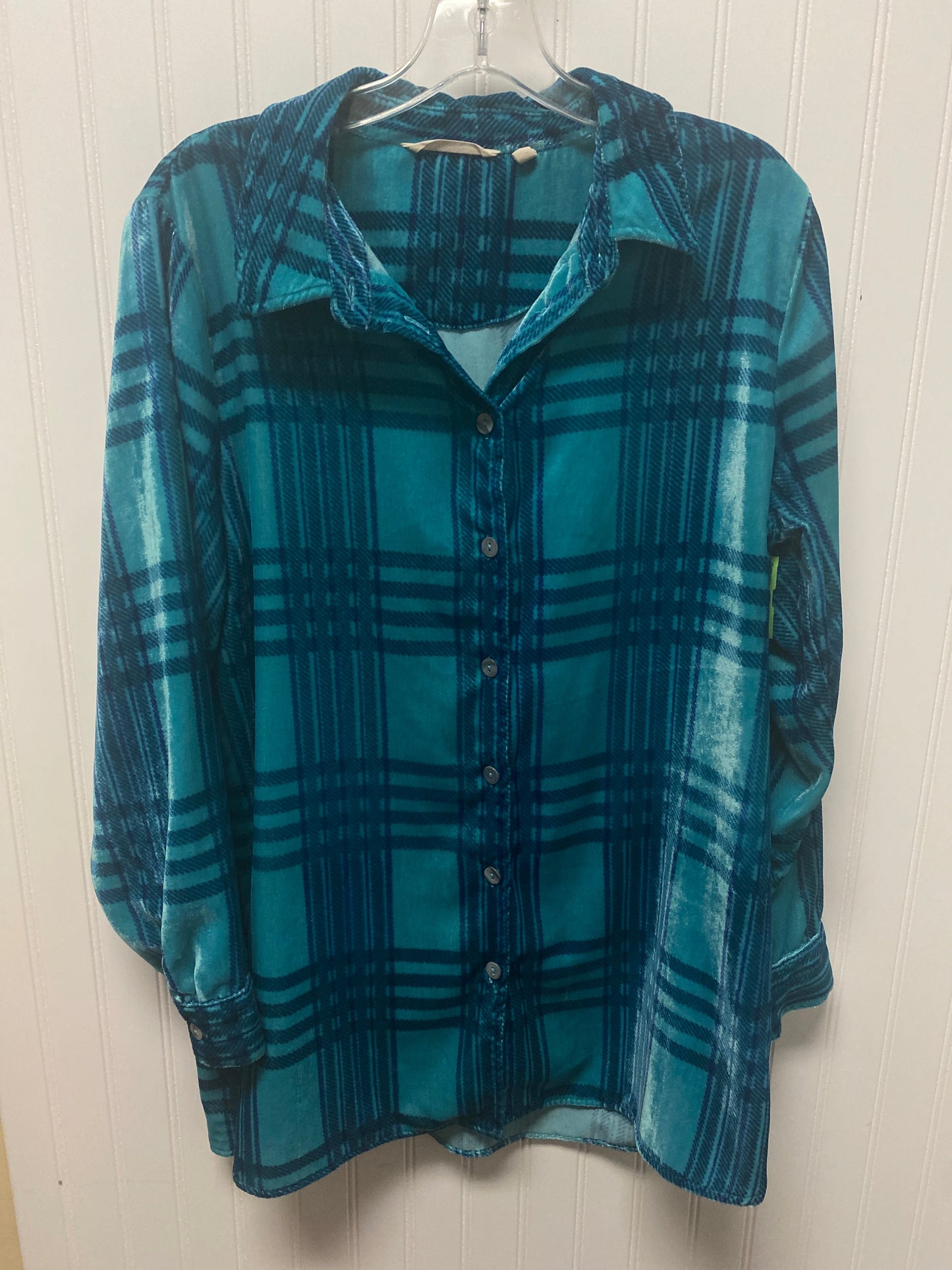 Top Long Sleeve By Soft Surroundings In Blue, Size: M