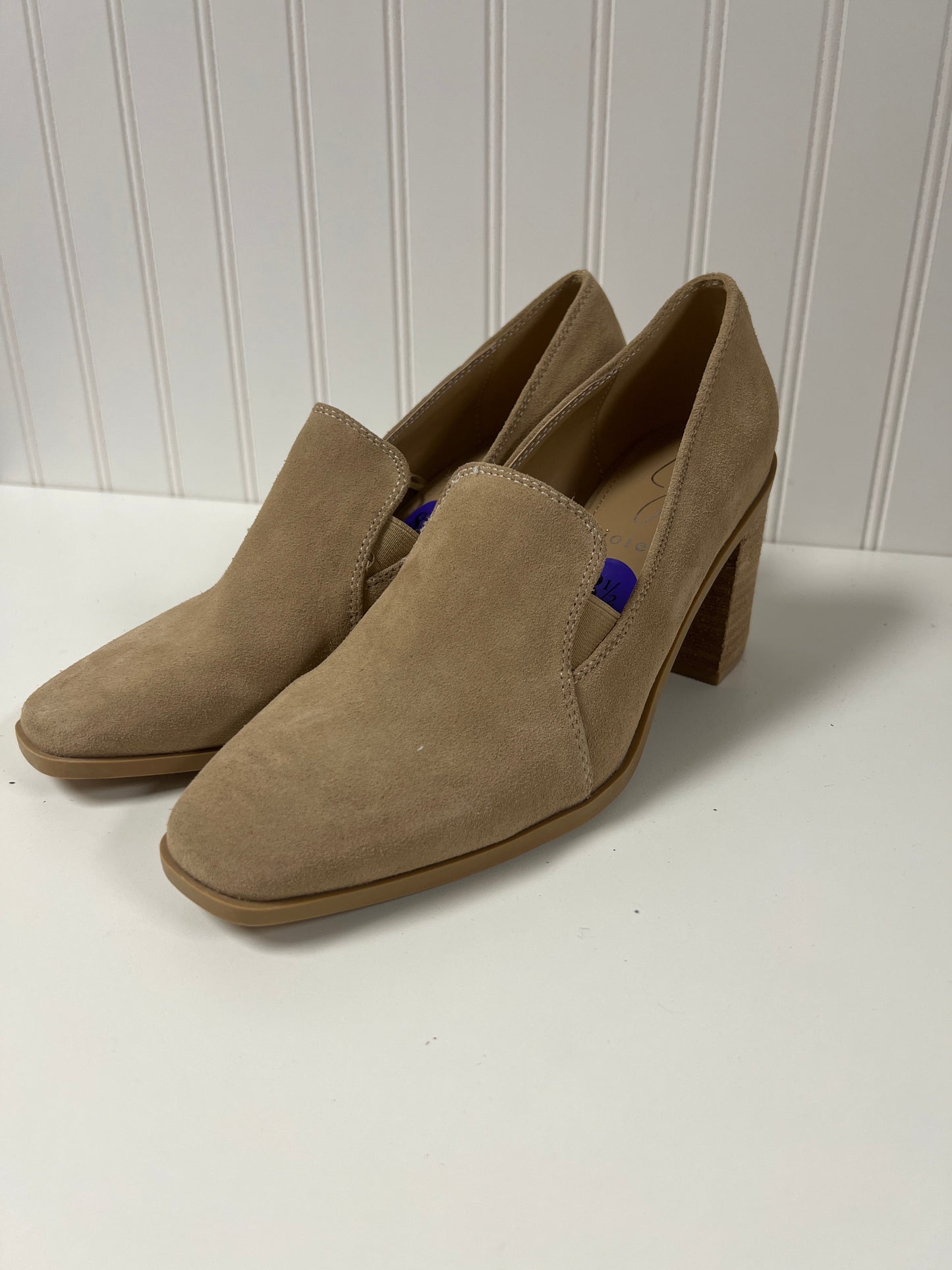 Tan Shoes Heels Block Joie, Size 8.5