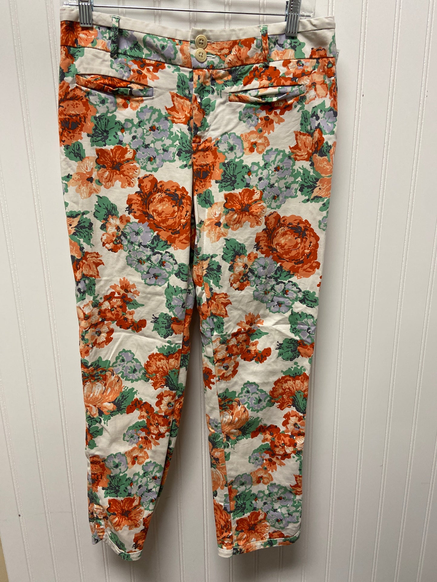 Floral Print Pants Other Anthropologie, Size 8