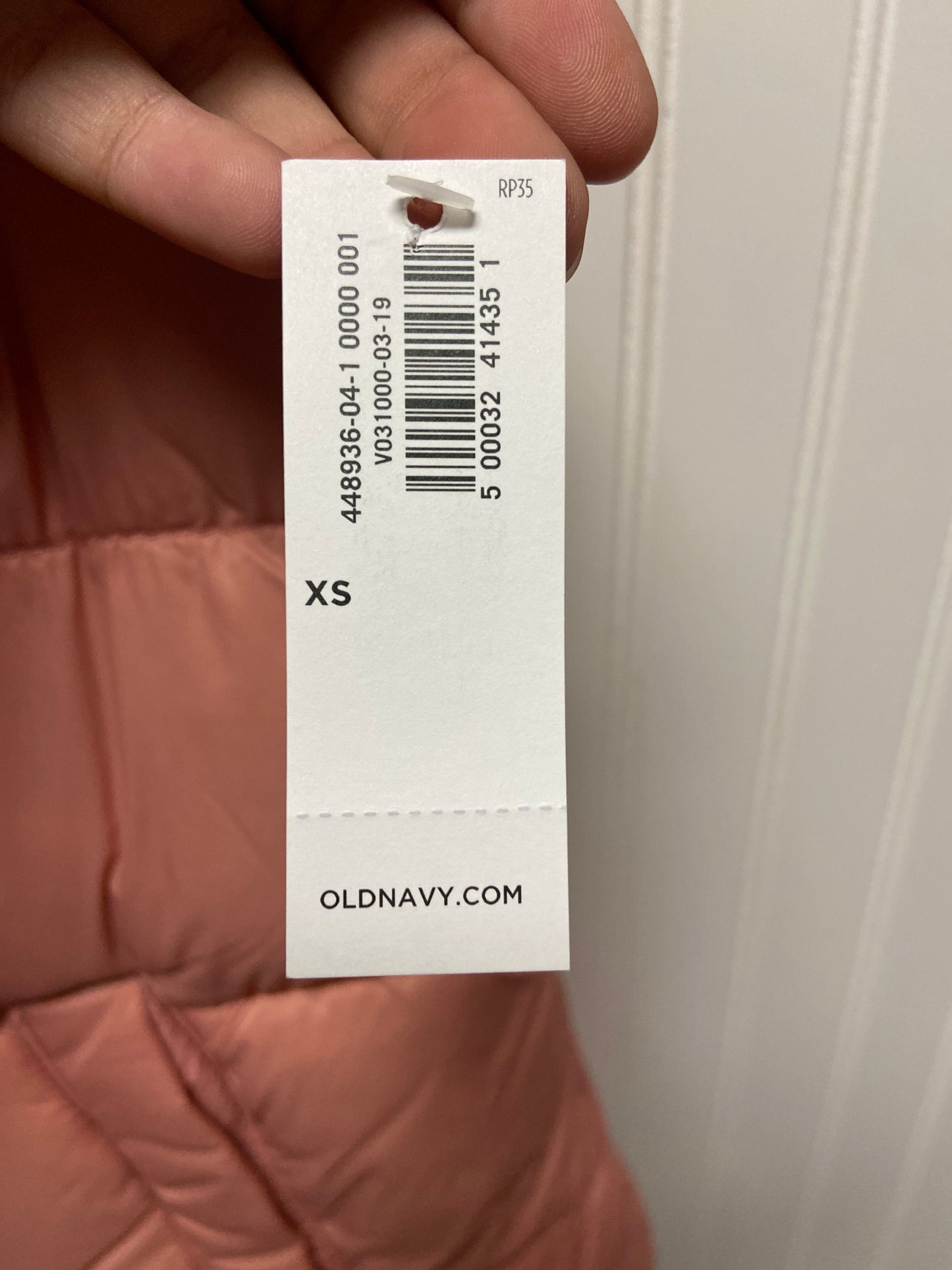 Vest Puffer & Quilted By Old Navy In Pink, Size: Xs