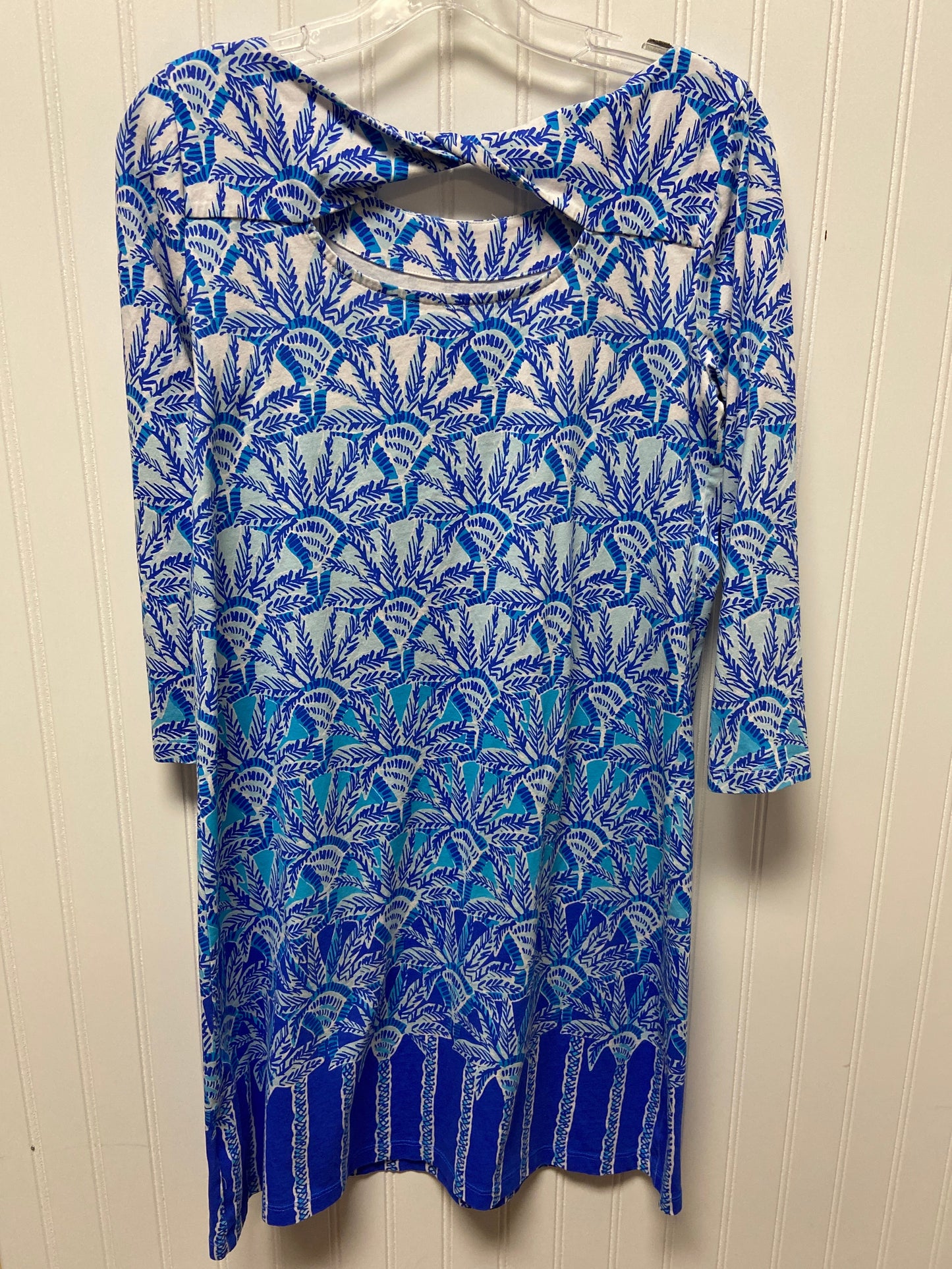 Dress Designer By Lilly Pulitzer In Blue & White, Size: S