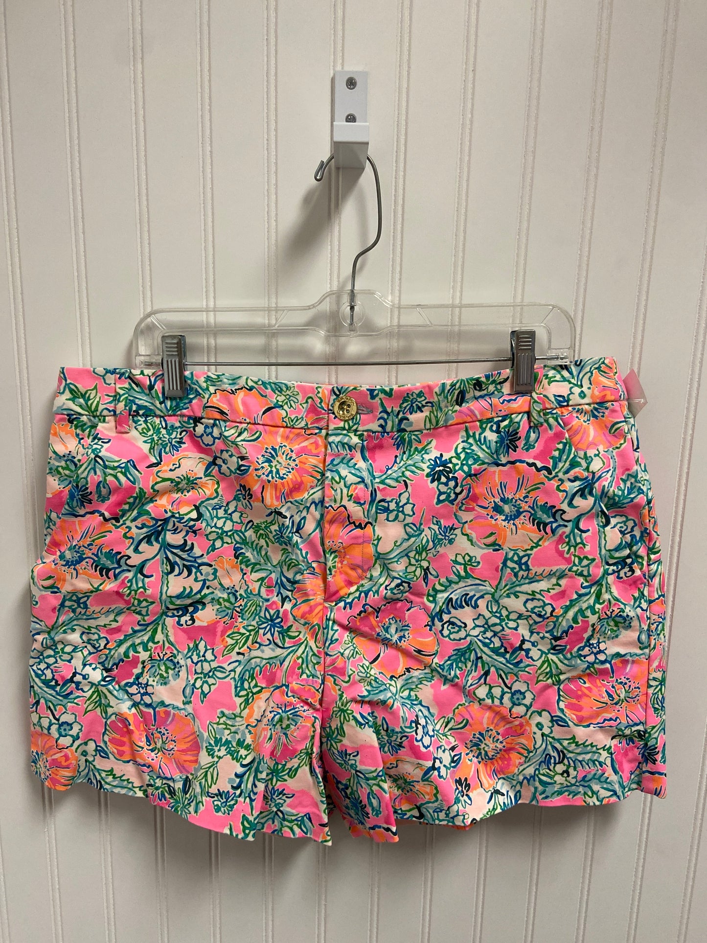 Shorts Designer By Lilly Pulitzer In Orange & Pink, Size: 16