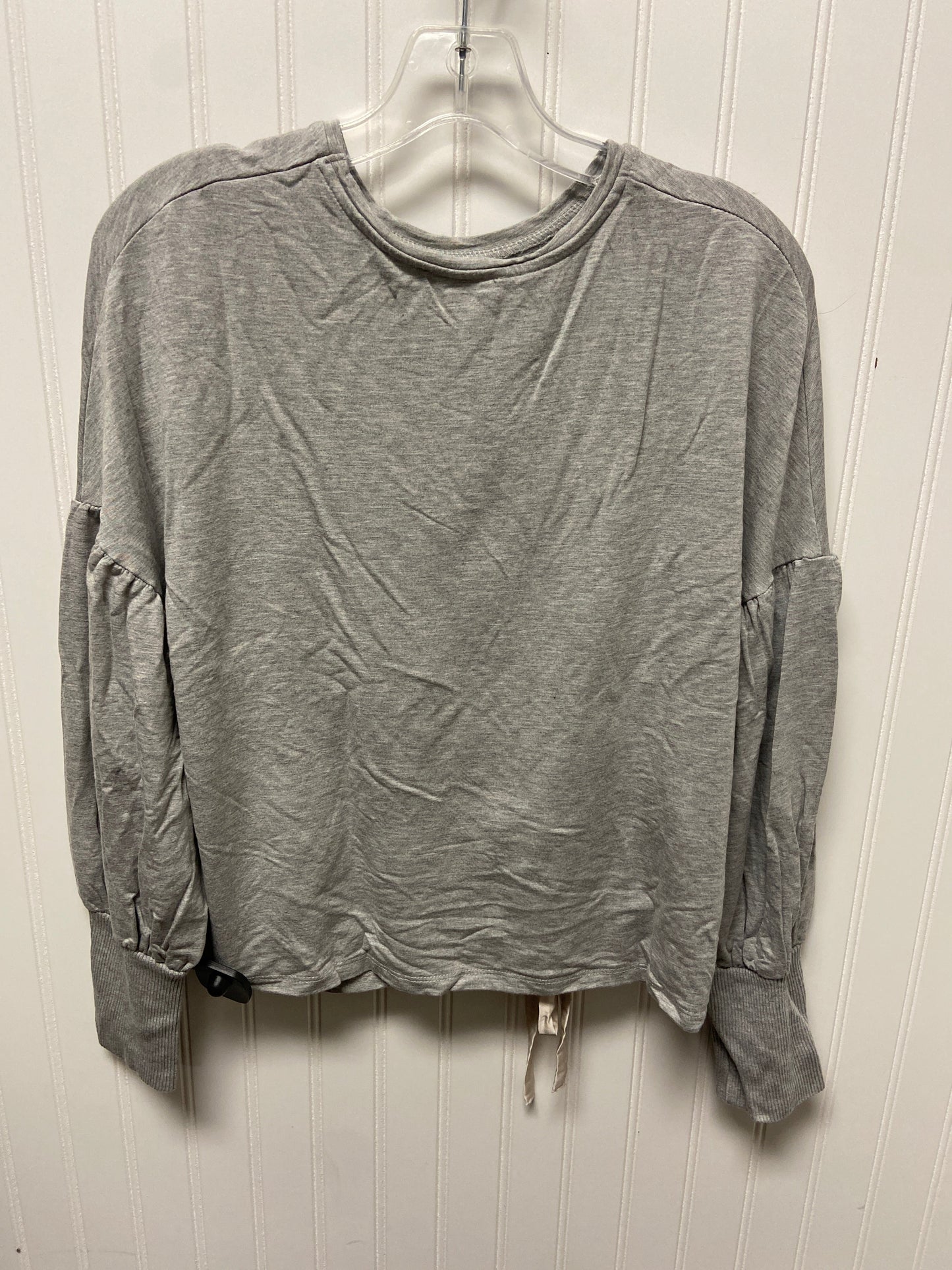 Top Long Sleeve Basic By Zara Women In Grey, Size: M